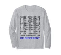 Be Different Binary Code Design | Nerd Coding Programmer IT Long Sleeve T-Shirt