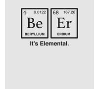 Be Er It's Elemental T-Shirt - Grey - L - Grey