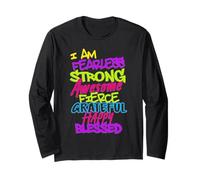 Be Fearless Strong Be Blessed Be Awesome Motivate Fearless Long Sleeve T-Shirt