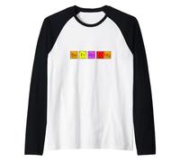Be for Real Right Now OMG - Be Fr Rn OMG Funny Chemistry Raglan Baseball Tee