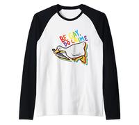 Be Gay Do Crime Goose Rainbow Pride Flag LGBTQ Raglan Baseball Tee