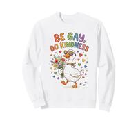 Be Gay Do Kindness Rainbow Duck Pride Sweatshirt