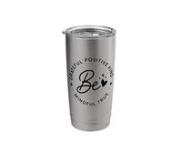 Be Grateful Positive Kind Mindful True Affirmation Stainless Steel Insulated Tumbler