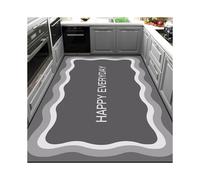 (Be happy every day, 60*160CM) Kitchen floor MATS with water-absorbing and oil-absorbing properties, full doormat, household anti-slip and dirt-resistant diatom mud floor MATS