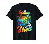 Be Happy In Your Own Sheel Sea Turtle Autism People Puzzle T-Shirt
