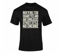Be Here Now Or Don’t Cassette Tape Attitude T-Shirt - Parkas Attitude Rock ‘N’ Roll Style Tee for Men & Women Style 5 Black XXL