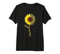 Be Here Tomorrow Sunflower Semicolons Premium T-Shirt
