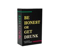 Be Honest or Get Drunk Game Card Adult Drinking Game for Parties
