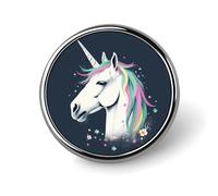 Be Horse Badges Decorative, Durable Aluminum Alloy Round Badge, Lightweight Button Brooch for Shirts, Jackets, Hats, Uniforms 1"