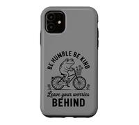Be Humble Be Kind Leave Your Worries Behind Retro Frog Case for iPhone 11