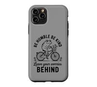 Be Humble Be Kind Leave Your Worries Behind Retro Frog Case for iPhone 11 Pro