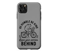 Be Humble Be Kind Leave Your Worries Behind Retro Frog Case for iPhone 11 Pro Max