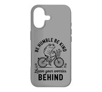Be Humble Be Kind Leave Your Worries Behind Retro Frog Case for iPhone 17