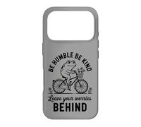 Be Humble Be Kind Leave Your Worries Behind Retro Frog Case for iPhone 17 Pro