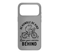 Be Humble Be Kind Leave Your Worries Behind Retro Frog Case for iPhone 17 Pro Max