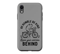 Be Humble Be Kind Leave Your Worries Behind Retro Frog Case for iPhone XR