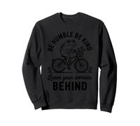 Be Humble Be Kind Leave Your Worries Behind Retro Frog Sweatshirt
