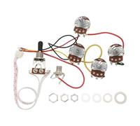 Be In Your Mind 1 Set Humbucker Solderless Guitar Prewired Wiring Harness Kit 2V2T with 500K Pots and 3 Way Toggle Switch Compatible with Epi LP Standard Series