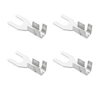 Be In Your Mind 100Pcs Non-Insulated Fork Terminal M3 Tinned Copper Spade Crimp Terminals for Automotive Motorcycle, 0.5-1.5mm²