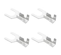 Be In Your Mind 100Pcs Non-Insulated Fork Terminal M5 Tinned Copper Spade Crimp Terminals for Automotive Motorcycle, 0.5-1.5mm²
