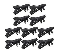 Be In Your Mind 10PCS 6mm Microphone Lapel Tie Clips Mini Portable Metal Mic Clamp Holder for Lapel Lavalier Microphone Replacment Fasteners Black