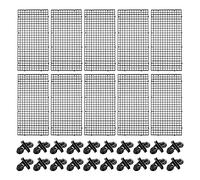 Be In Your Mind 10pcs Aquarium DIvider Isolation Board Partition Pane Separator Black Mixed Breeding to Keep Different Fish from the Fight 20pcs Sucker Clips
