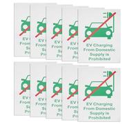 Be In Your Mind 10PCS EV Car Charging Sticker 148mm×210mm PVC Sticker EV Charging Indicator Sticker for Home Garage Public Parking Lot Electric Vehicle Display Area Charging Station