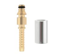Be In Your Mind 1pc 1/4 inch Brass Pressure Washer Hose Fitting 6.5mm Quick Fit Male Pressure Washer Adapter with Crimping Ferrule Compatible with Stihl Pressure Washer