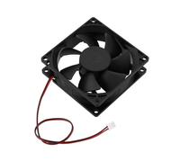 Be In Your Mind 1pc 80mm x 80mm x 25mm Brushless Cooling Fan DC 12V 0.2A Dual Ball Bearing Fan 2Pin Plastic 8025 7 Blades Cooling Fan Black