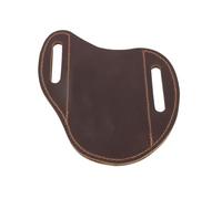 Be In Your Mind 1x Dark Brown Leather K-nife Pouch Compatible with EDC, Compact Folding K-nife Holder with Sheath for Belt, Pocket, and Tactical Use
