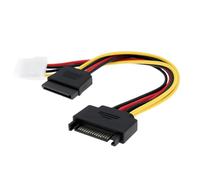 Be In Your Mind 2 PCs 15-Pin SATA Male to 4-Pin Molex IDE Power Adapter Suitable for Serial Ports On Computer Case Power Supply