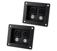 Be In Your Mind 2 Pcs Audio Dual Speaker Junction Box with Dual SpeakON NL4 99x84mm Suitable for Audio Stage Boxes