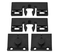 Be In Your Mind 2 Sets Patio Balcony Door Latch Compatible with Schuco Balcony Door Catch Sets 253655 254617 98050401 Plastic Black 74mmx29.5mm