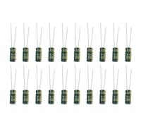 Be In Your Mind 20Pcs 22uF 50V 5x11mm Electrolytic Capacitor -40℃ ~ +105℃ Capacitor for Home Appliances DIY Circuit Board