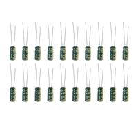 Be In Your Mind 20Pcs 4.7uF 50V 5x11mm Electrolytic Capacitor -40℃ ~ +105℃ Capacitor for Home Appliances DIY Circuit Board