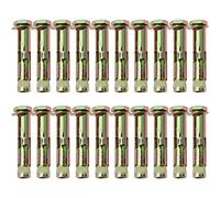 Be In Your Mind 20PCS Expansion Bolts Heavy Duty Fixing Sleeve Anchors Carbon Steel Hex Nut for Concrete Stone Brickwork Canopy Water Heater Installation 10x55mm