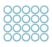 Be In Your Mind 20pcs Fibre Flat Seal Flat Washers Replacement Part OD 24mm ID 17mm Thick 2mm for Solar Stainless Steel Corrugated Pipe DN16-3/4 Screw Connection