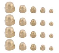 Be In Your Mind 20pcs Hex Cap Nuts Dome Nuts Brass Hexagon Decorative Cap Nut for Home Repair, Industrial Equipment Fasteners Screws Bolts Cap (M3 M4 M5 M6 M8)