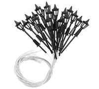 Be In Your Mind 20PCS Miniature Street Light Model OO HO Scale Railway Train Lamp Post 1:100 Scale 3V Pathway Lantern Post for Model Building Accessories 7cm Height