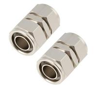 Be In Your Mind 2pcs 16x16mm Underfloor Heating Pipe Coupler Compatible with PERT Compatible with PEX Pipes