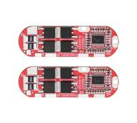 Be In Your Mind 2Pcs 3.7V 20A 5S Polymer Lithium Battery Protection Board 18650 Lithium Battery BMS PCM Battery Protection Board 55x18mm Red