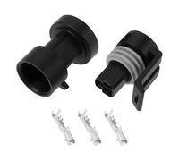 Be In Your Mind 2pcs 3-Pin Male Female Oil Fuel Pressure Sensor Plug Connector 12110192