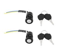 Be In Your Mind 2pcs 3 Wire Electric Bike Ignition Switches with Keys 29mm Middle Size for Electric Scooter Bicycle