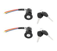 Be In Your Mind 2pcs 3 Wire Electric Bike Ignition Switches with Keys 34mm Large Size for Electric Scooter Bicycle