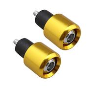 Be In Your Mind 2Pcs 7/8 Inch 22mm Motorcycle Handlebar Ends Plug Aluminium Alloy Motorbike Handlebar End Plug Gold
