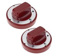 Be In Your Mind 2Pcs 70mm Gas Control Valve Round Red Control Knob Compatible with PEL 20 21 21S