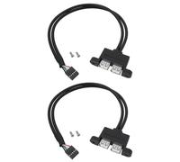 Be In Your Mind 2PCS 9-Pin To Dual Usb 2.0 Ports Additional Cable 0.3m Compatible with ASRock DeskMini Motherboard