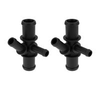 Be In Your Mind 2pcs Coolant 4-Way Distributor Pipe 1K0121087P Compatible with VW Golf Plus 10-13