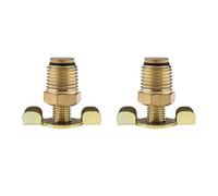 Be In Your Mind 2Pcs Drain Cock for Hotdog Air Compressor Exhaust Bleed Rotating Control BSP Thread -Brass (1/4 BSP)