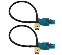 Be In Your Mind 2PCS Fakra Z Male Plug to SMA Male Plug Vehicle Aerial Antenna Adapter Cable Universal for GSM GPS DAB TV Antennas Automotive Accessories 15cm/6 inch